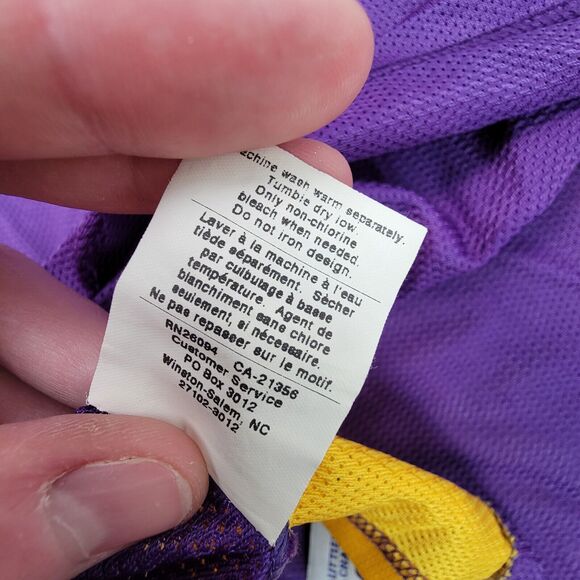 Vintage Kobe Bryant Los Angeles Lakers #8 Champion Jersey Purple 48 Rookie - Picture 11 of 11